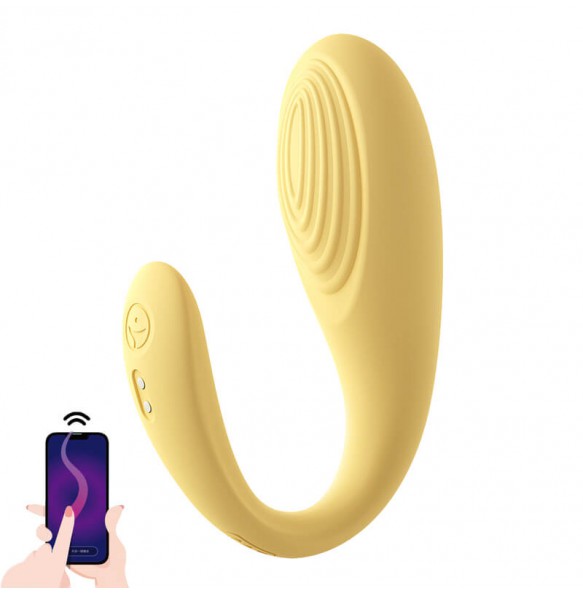 XIUXIUDA - AI Remote Control Wearable Vibrating Egg (Support Connect WeChat Mini Programs - Yellow)